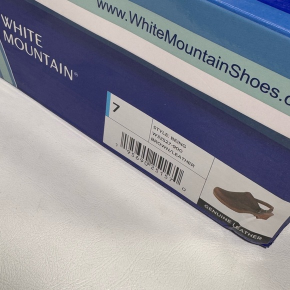 White Mountain Shoes Being Leather Clog comfy summer spring classic casual style - Picture 10 of 10